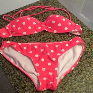 Pink and white 2- piece